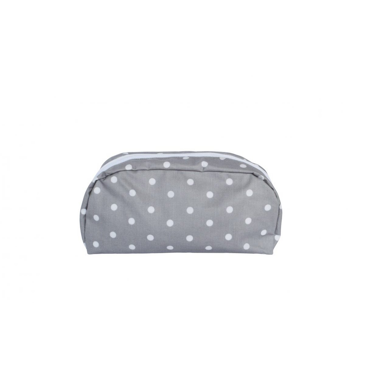Kosmetiktasche grau Punkte rund 20x14 cm Isabelle Rose