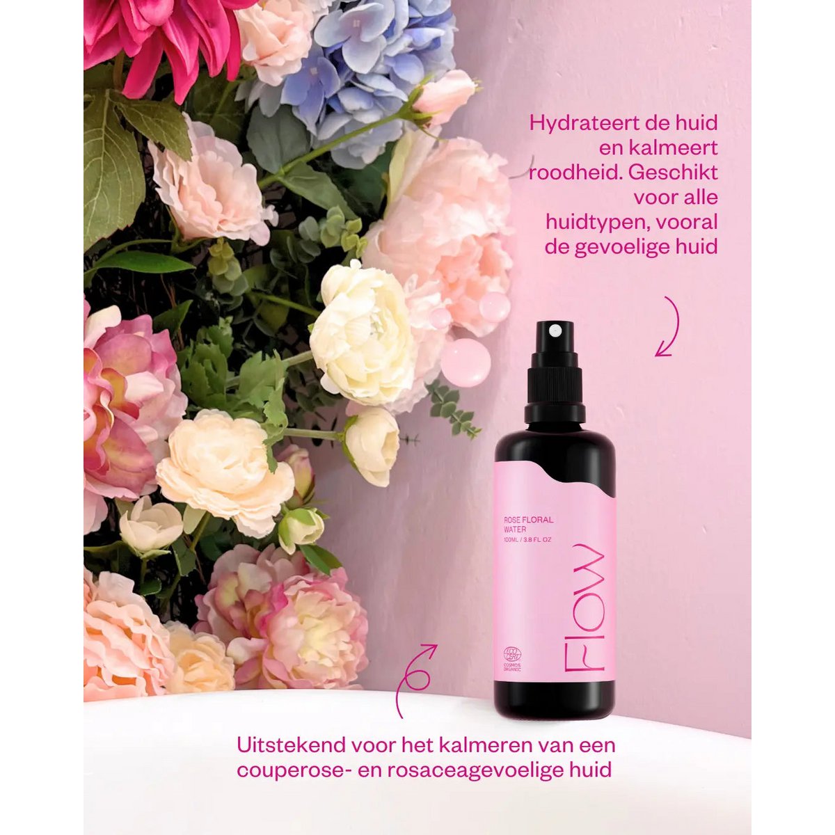 Rose Floral Water Face Mist - Luxury rose water facial spray