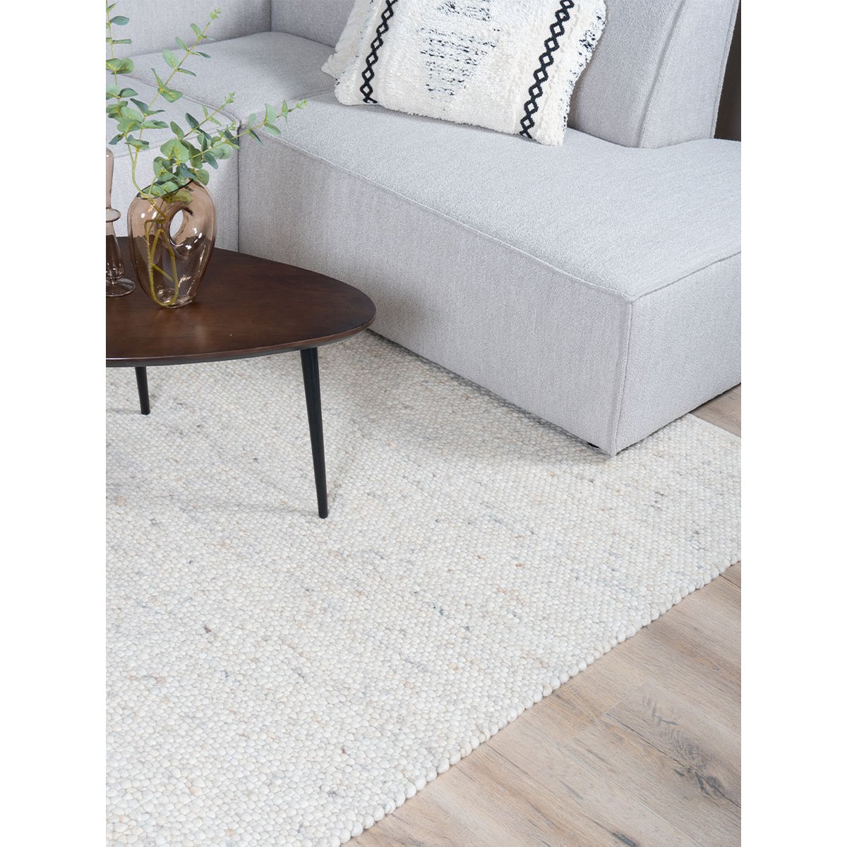 Teppich Steinbeige 215 – 200 x 280 cm