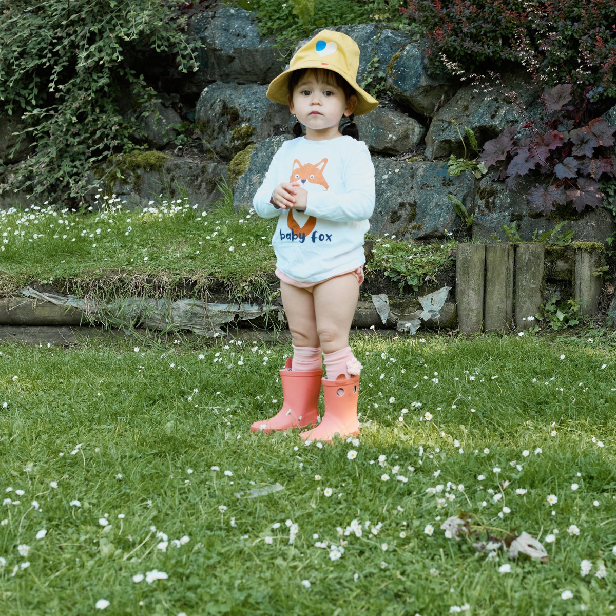 LOOKICAT Bottes de Pluie Enfant Rose