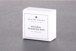 NUTS and BERRIES - Solid hair shampoo with clay powder, plum seed oil and grape seed and raspberry seed extract