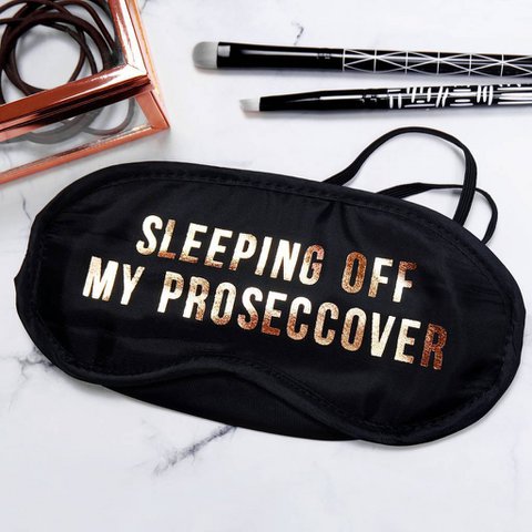 Mijn Proseccover-oogmasker uitslapen ()