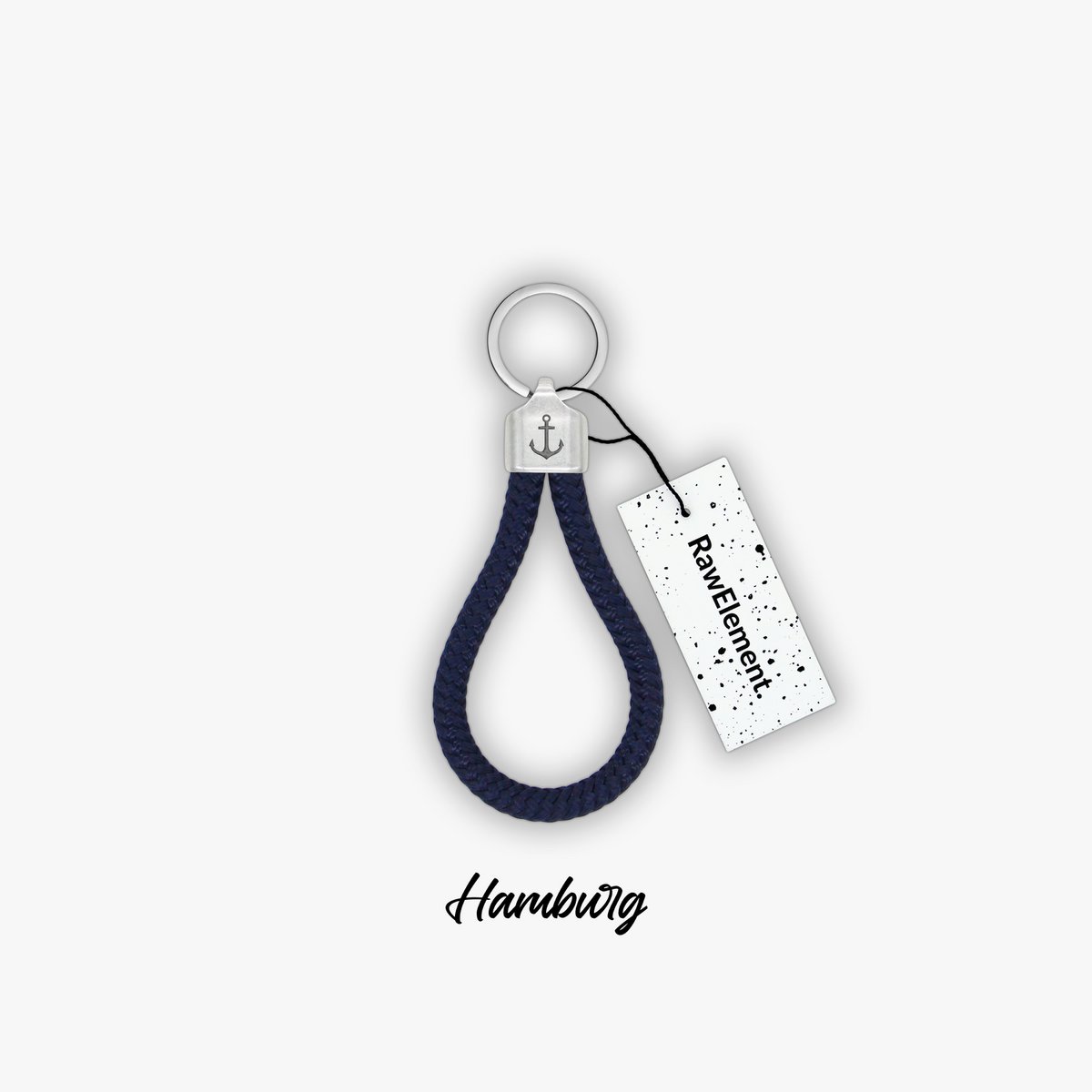 RAW ELEMENT Anker Schlüsselanhänger - Segeltau Kletterseil - von der Natur inspiriert, für Männer und Frauen | Original & Handgemacht