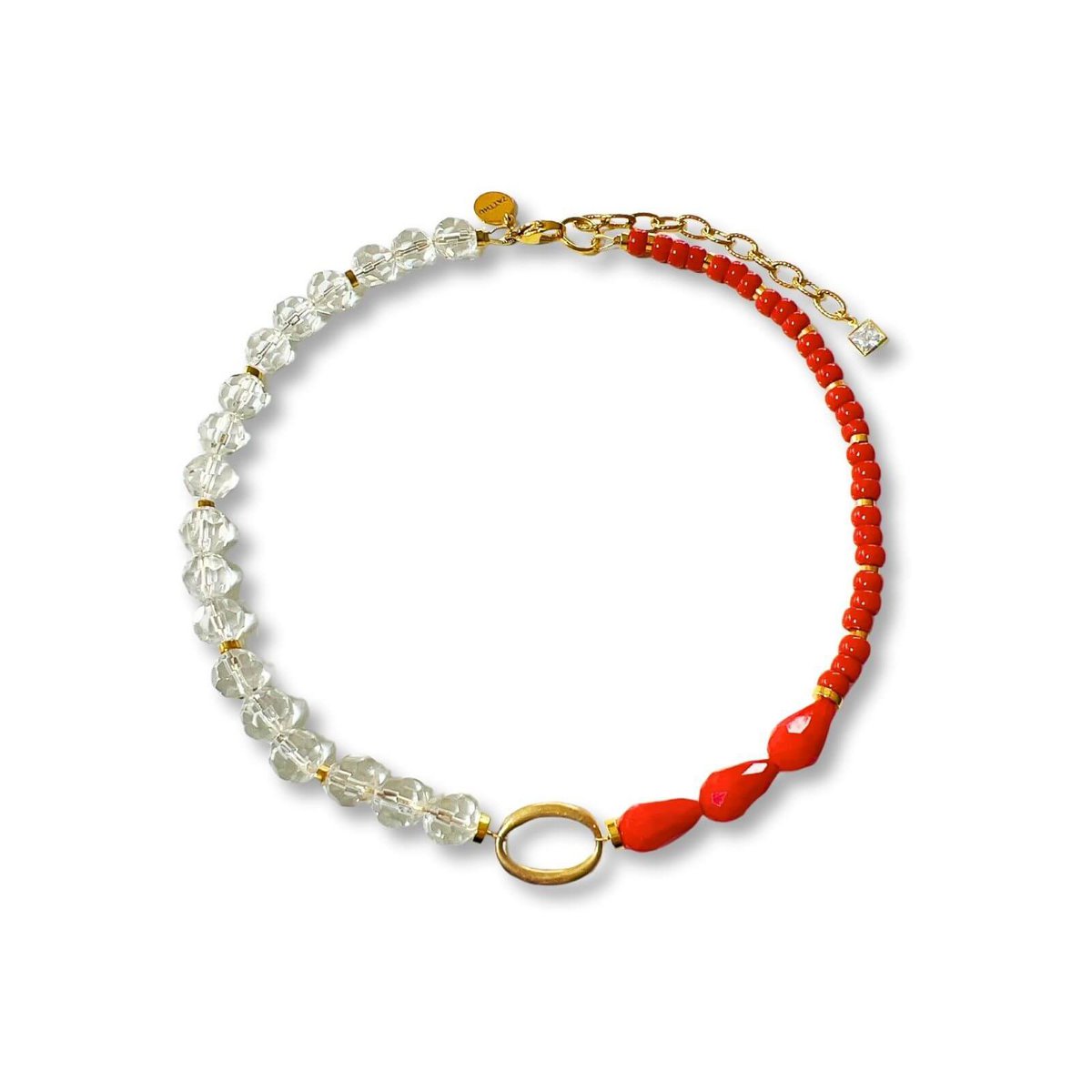 Collana di perle Luma rosse