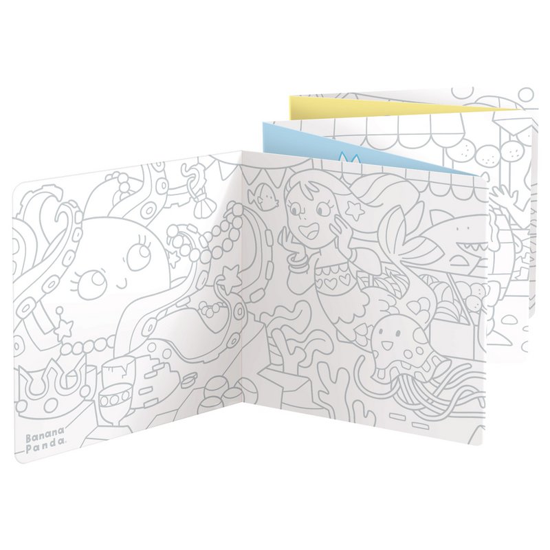 Looong Coloring Books - I Love Coloring Mermaids