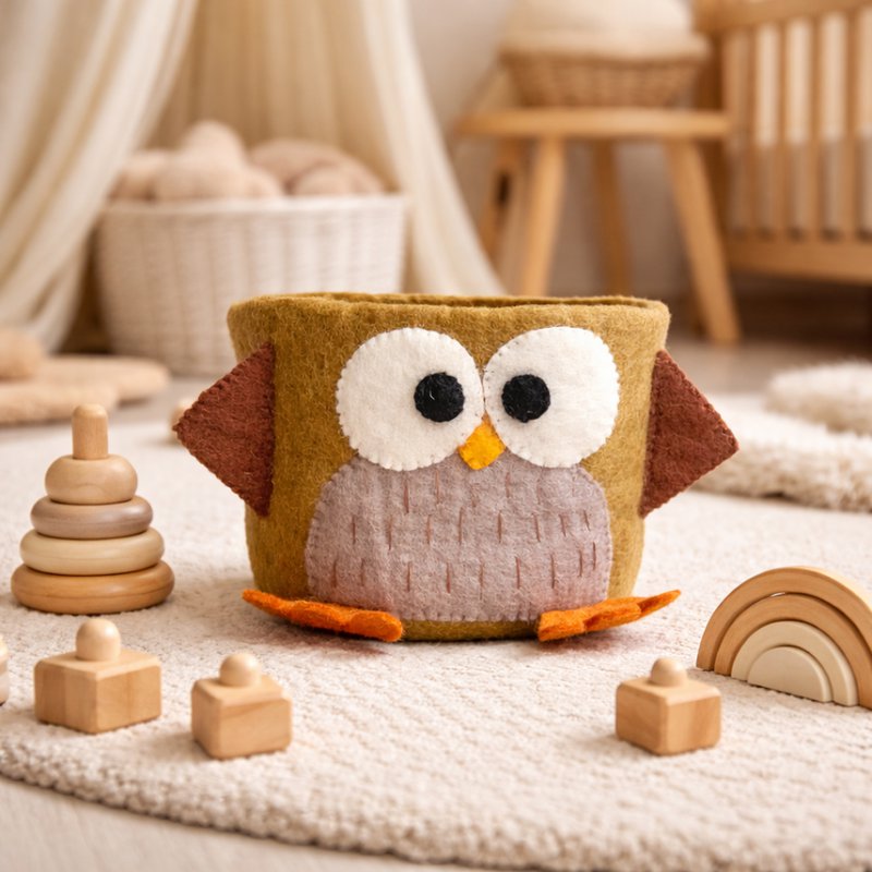 Basket owl brown