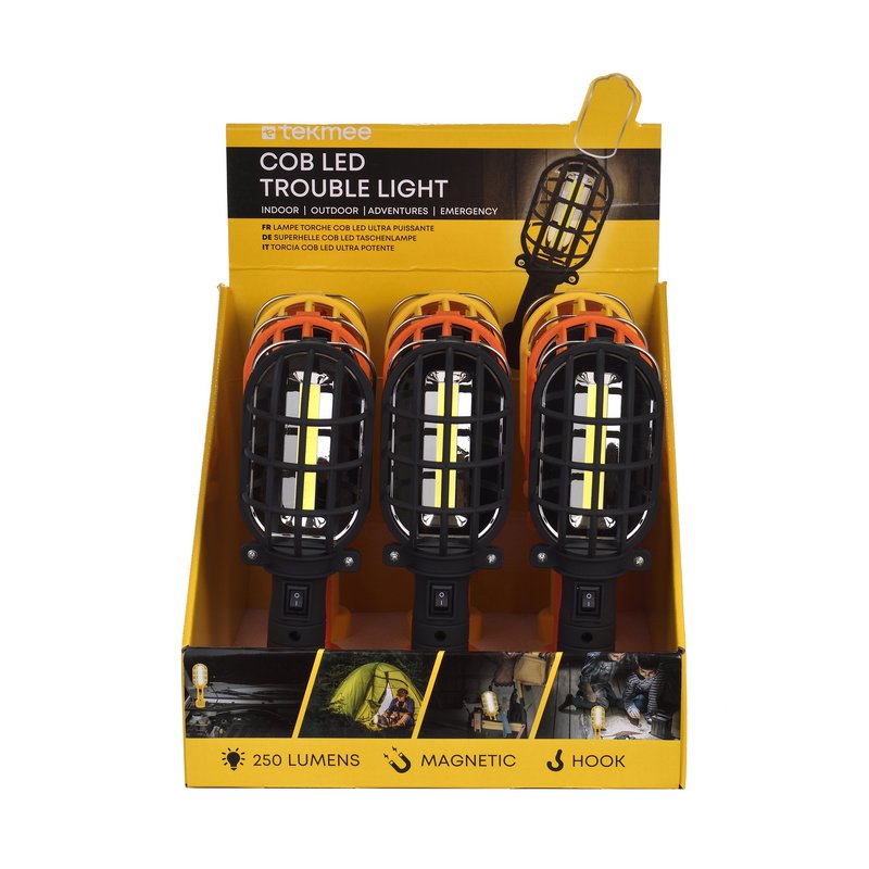 Torcia LED COB ultra potente 250 Lumen - Ultra pratica - Supporto magnetico con gancio