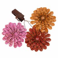 Dahlias with clip, metal