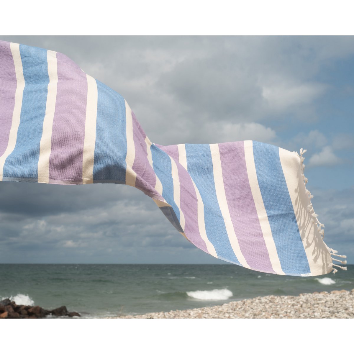 Hamamtuch Bio-Baumwolle Dalya sky over lavender