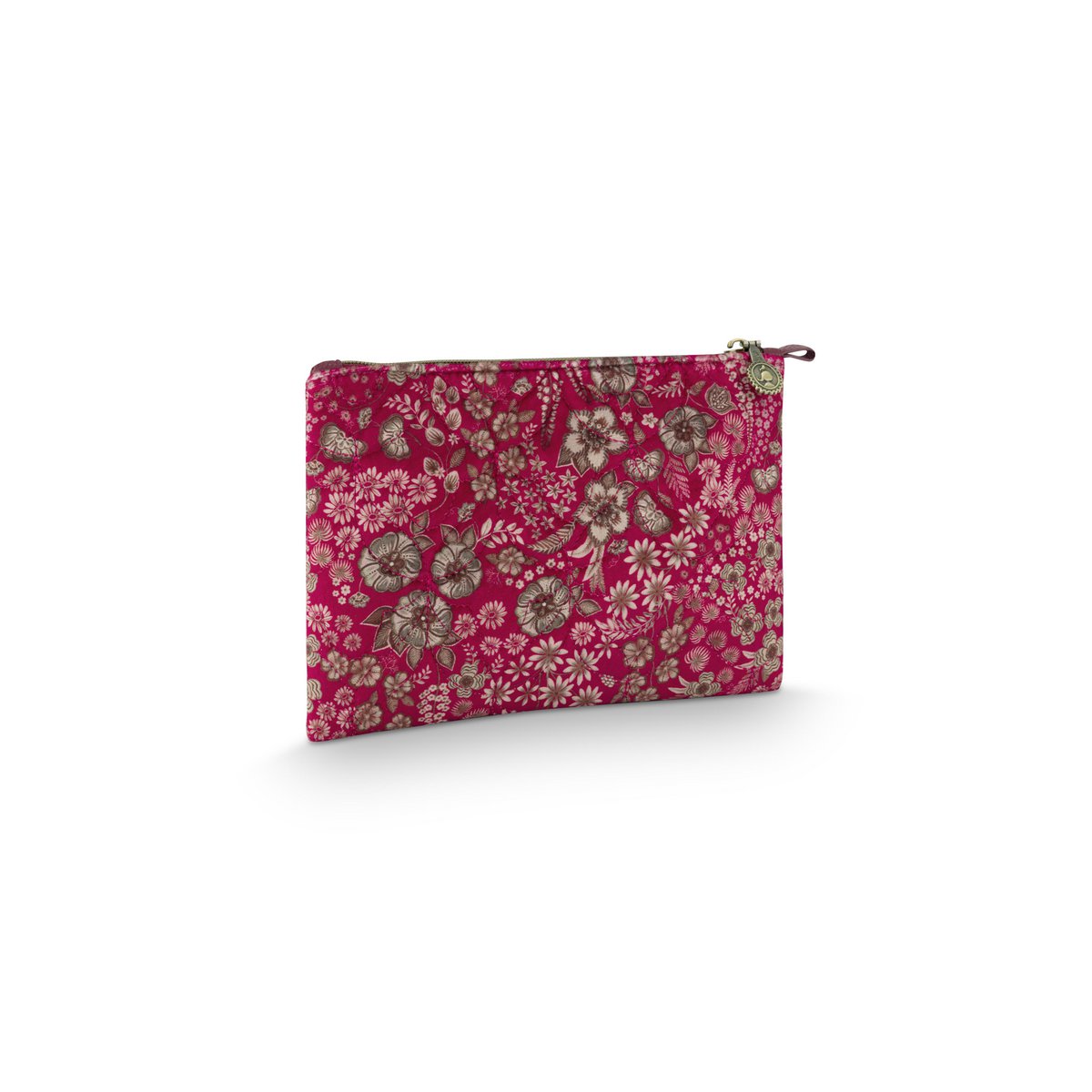 Charly Cosmetic Flat Pouch Medium Quilted Daisy Dreams Red 24x1x15.5cm