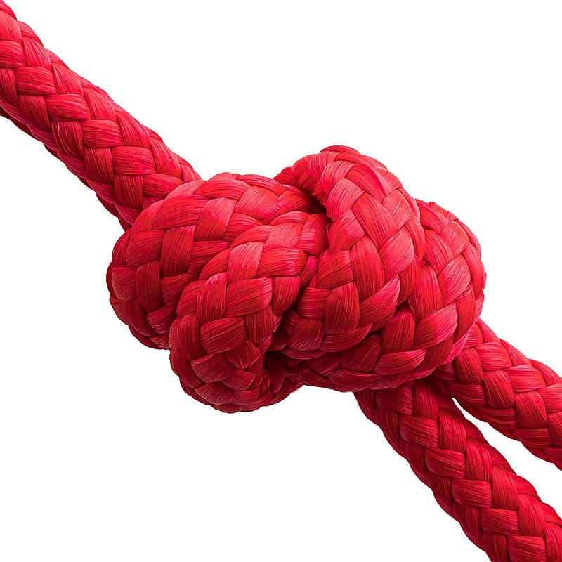 Sleutelhanger \ "Knoop \" "" "- ROOD" ""