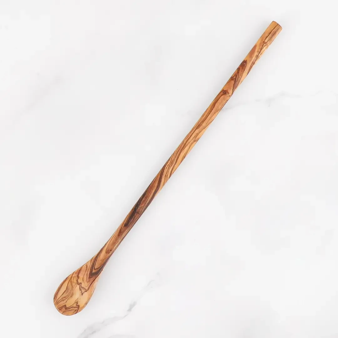 Ensemble de 6 cuillères en bois d'olivier | Ensemble d'ustensiles de cuisine faits à la main