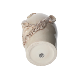 Antike Männerkopfvase, hergestellt in Italien, H 38 x Ø 30 cm
