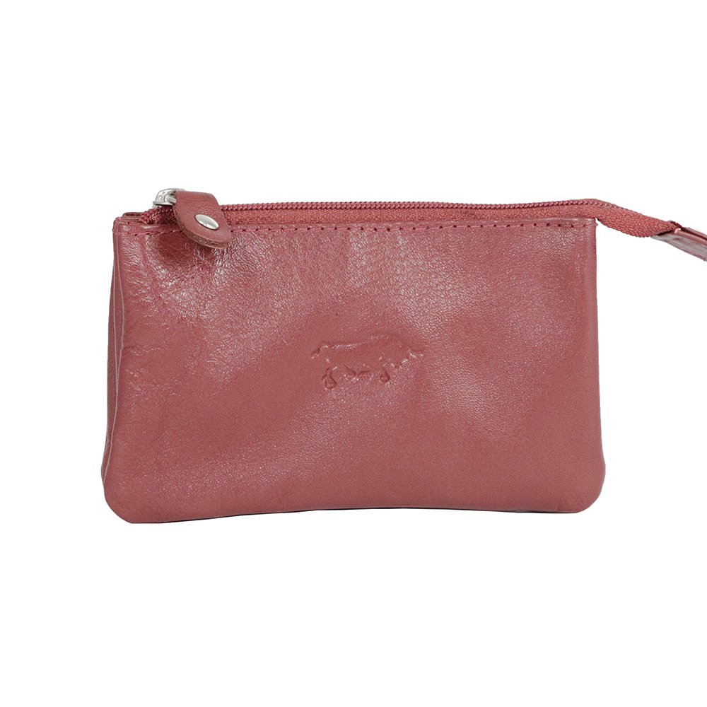 Leather Key Pouch In 11 Colors - With Zipper And Key Rings - Arrigo