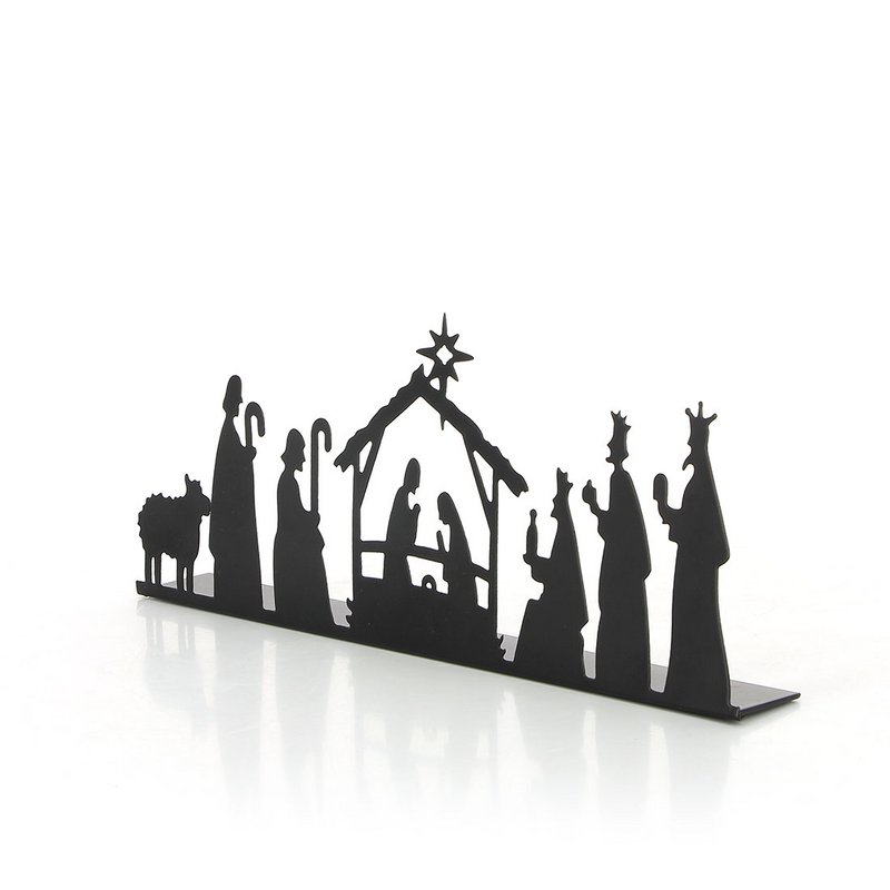 Crèche de Noël ÉTOILE GRANDE, tôle