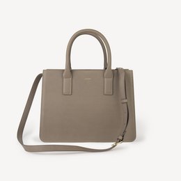Vegan Apple Skin Handbag - Taupe