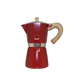 Espressomaker VENEZIA, rood, 6 kopjes