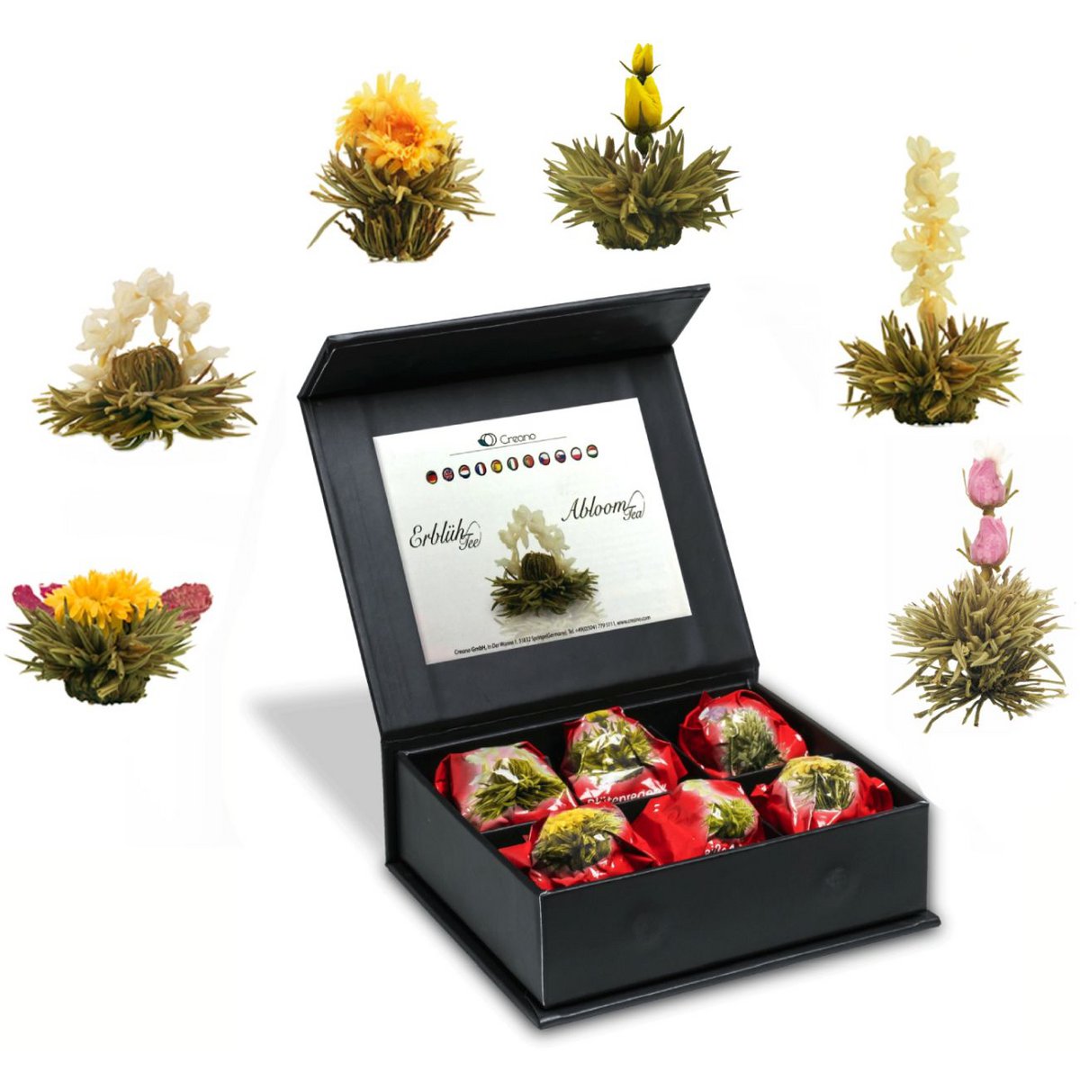 Creano BloomTea White Tea 6 magnetisk æske