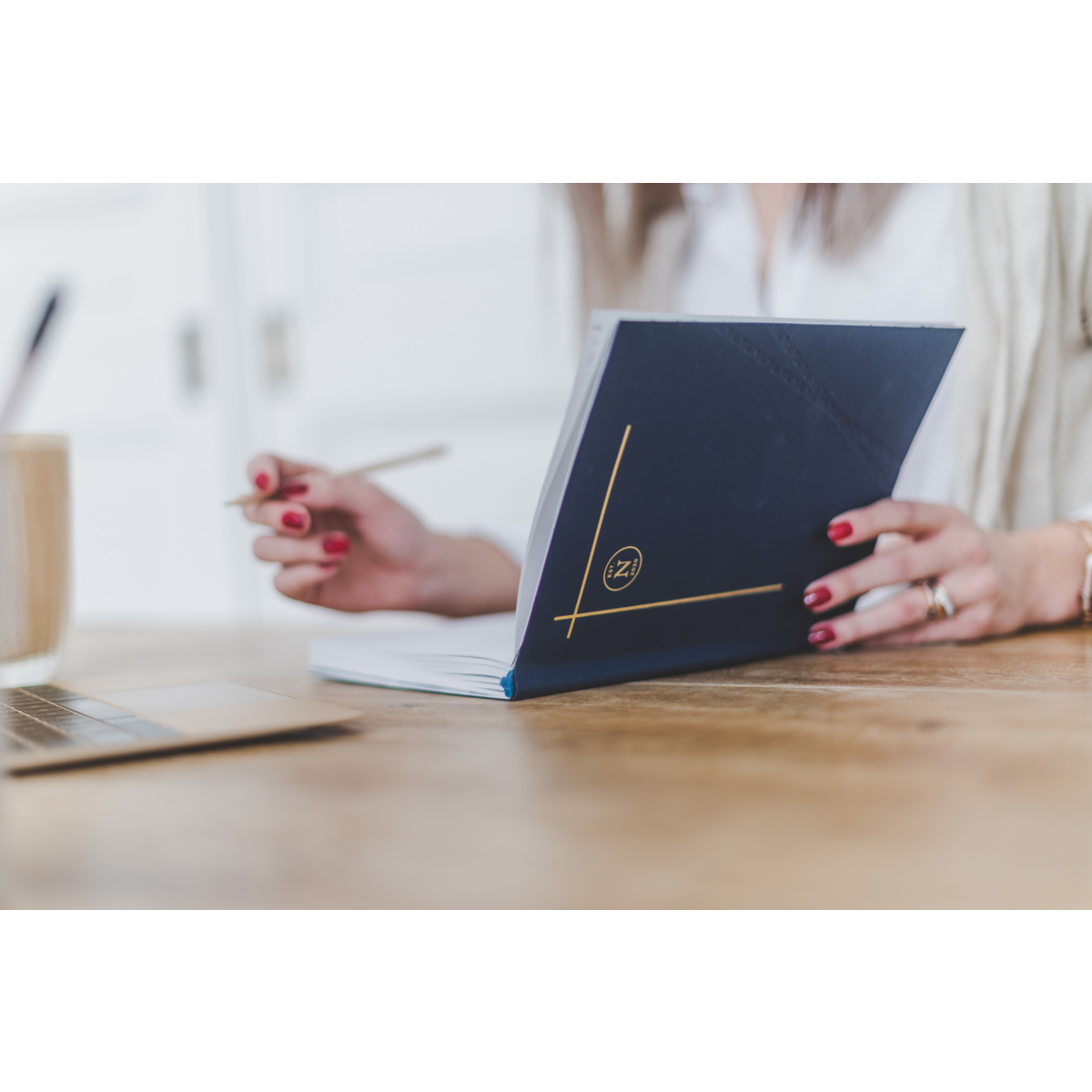 vegan bio-leather notebook - Lilly
