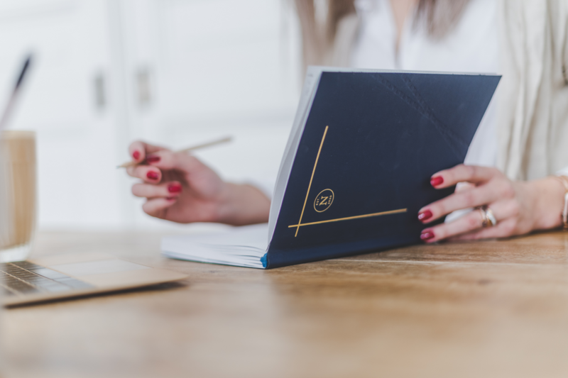 vegan bio-leather notebook - Lilly