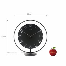 Horloge de table - 40 x 40,5 cm - Métal - Unité lumineuse - 'Ting Table'