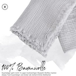 BOHORIA® muslin muslin cloth baby burp cloth Sky 80x80cm