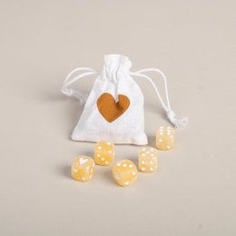 Dice set gold (PU = 8 sets)