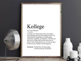 Definitie "collega" poster