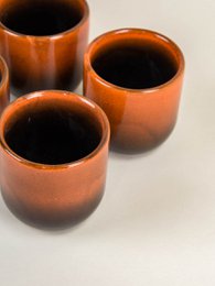 Set di 6 tazze in laterite di Hoa Bien