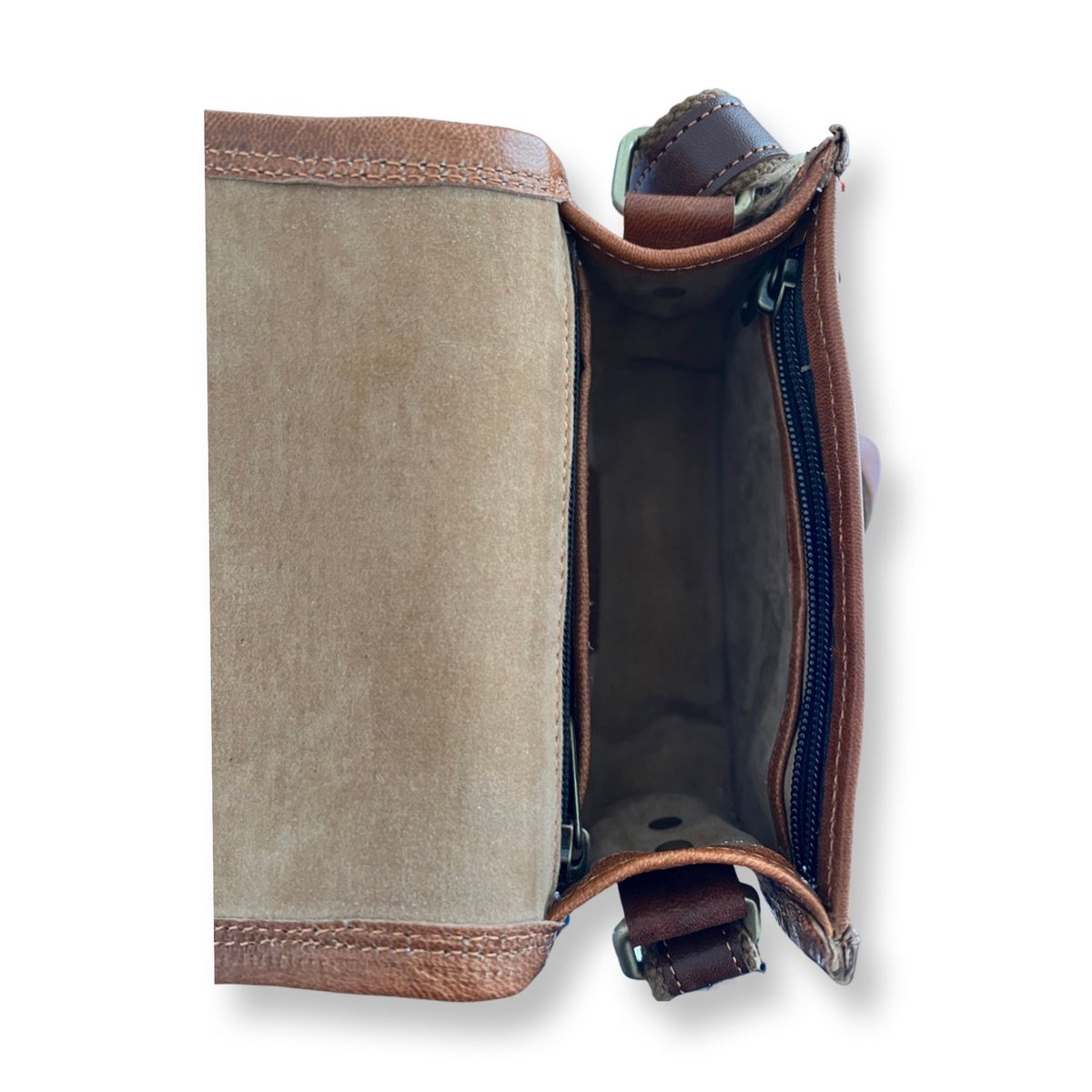 Borsa a tracolla in pelle di capra LEELA