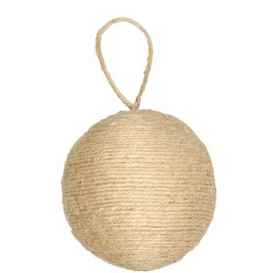Jute Ball Jutta zum Hängen, D8cm, natur