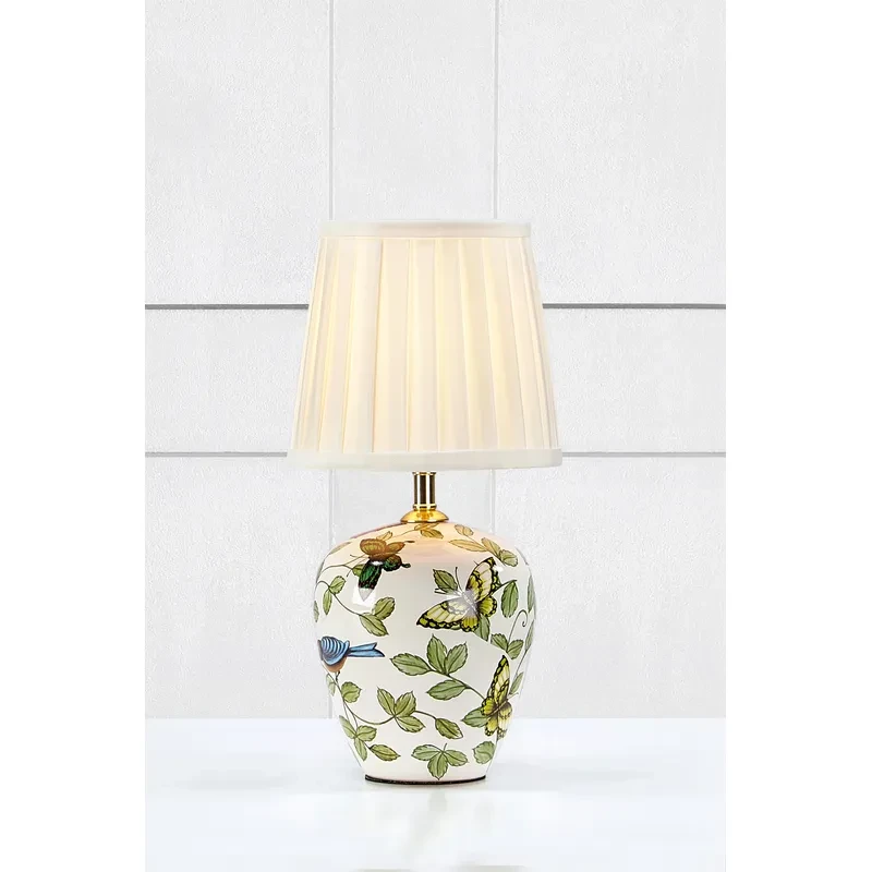 MANSION Table 1L 33cm Patterned/White