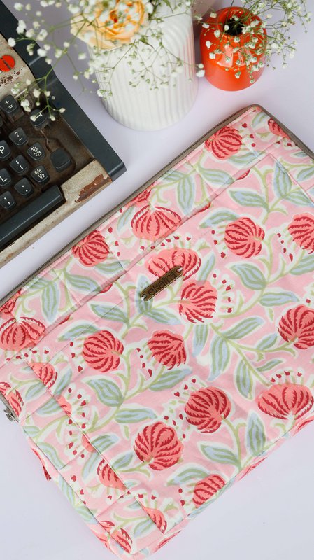 Laptoptaske | Dyed Sleeve Polstret Print Størrelser | Bomuld