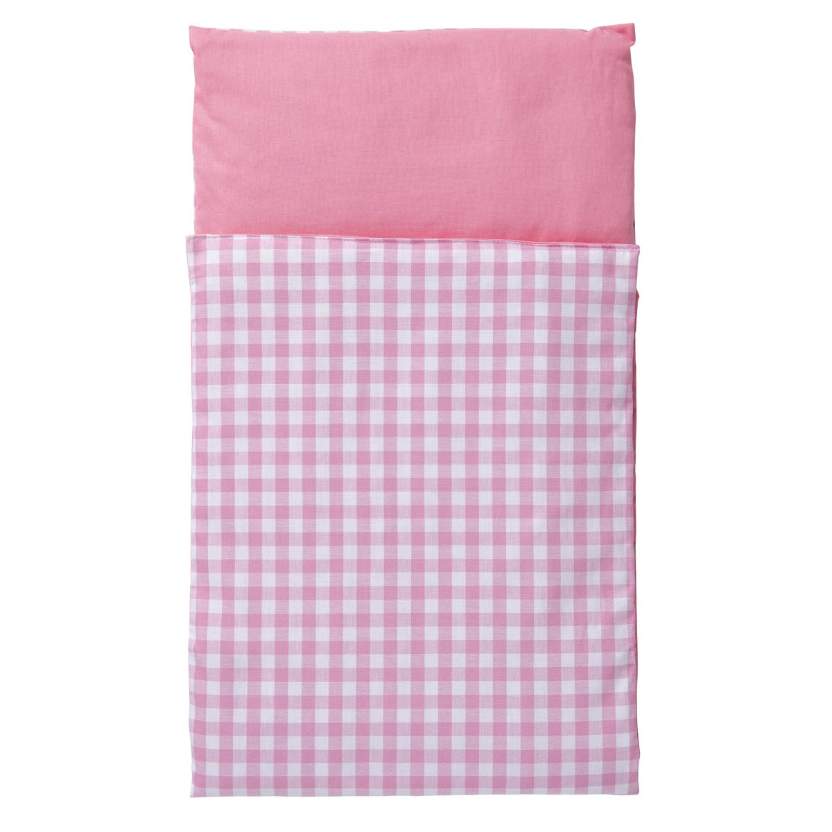 Van Dijk Toys duvet for wooden doll-pram pink white checkered