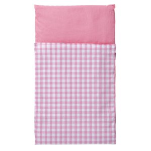 Van Dijk Toys duvet for wooden doll-pram pink white checkered