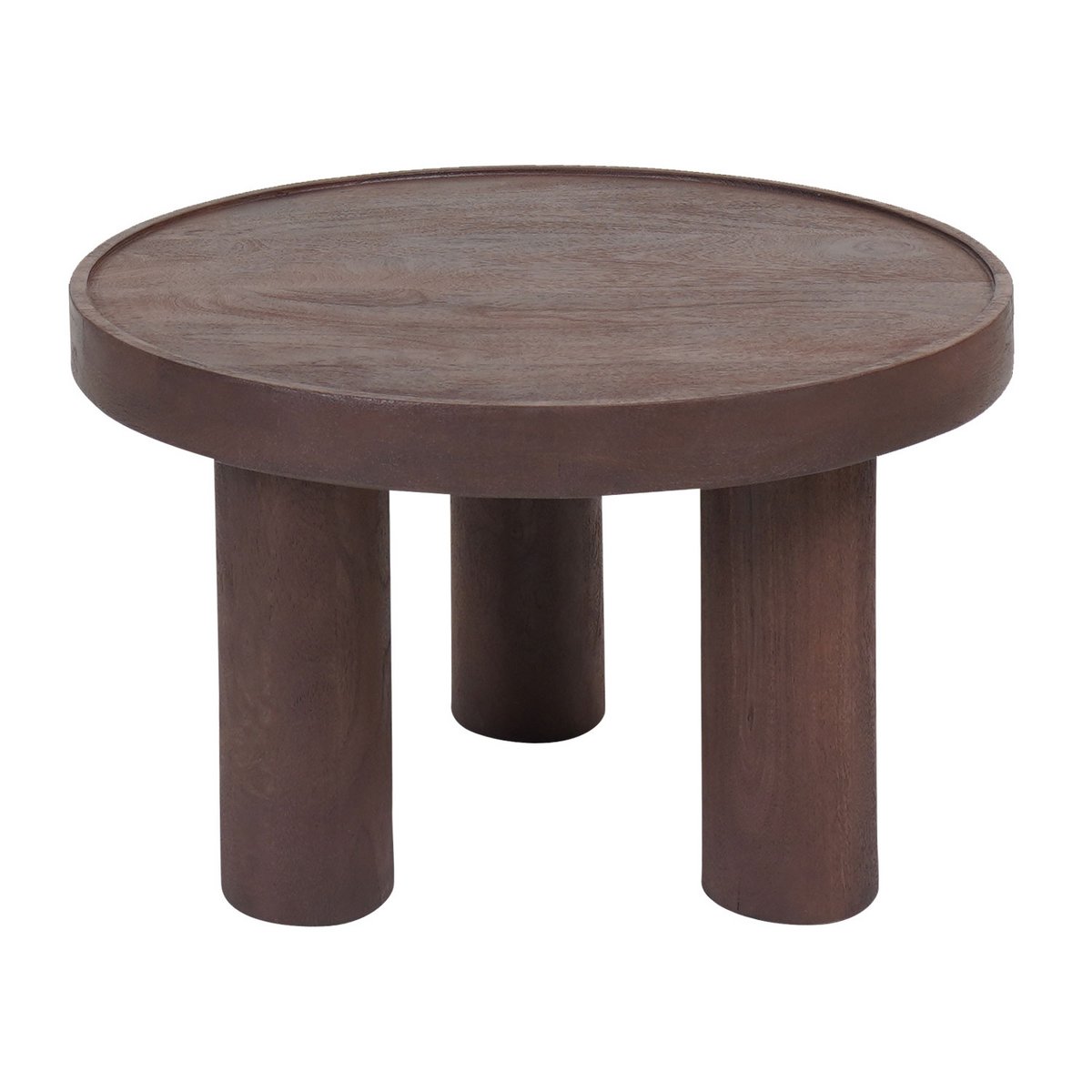 Tavolino tias Ø60 cm - espresso mangohout
