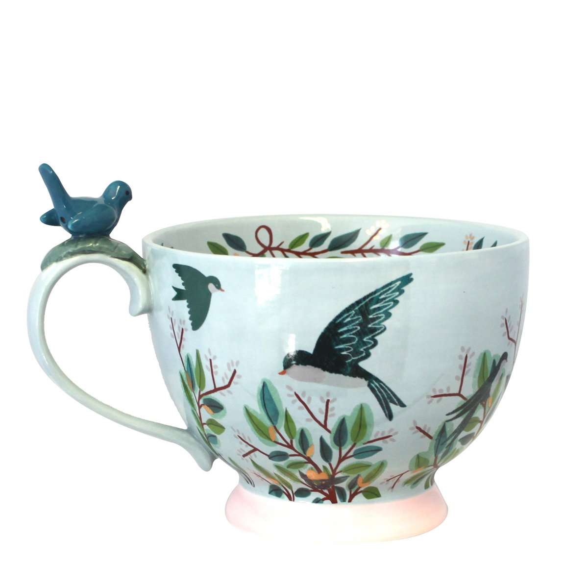 SECRET GARDEN BIRD TEACUP 