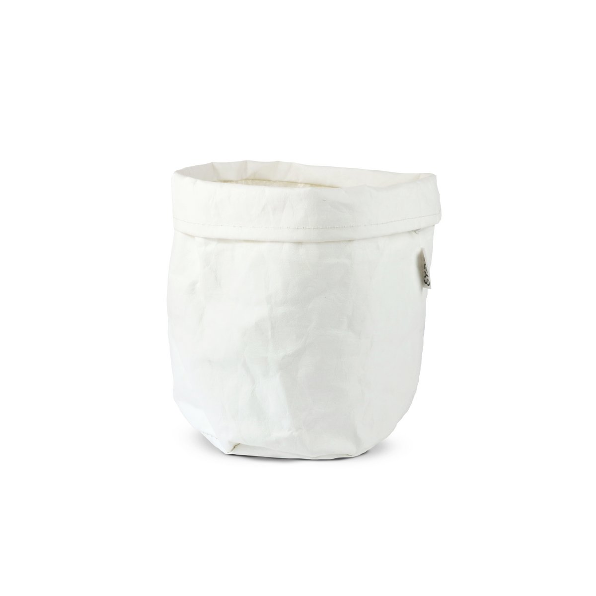 Sacchetto di carta lavabile SIZO bianco con rivestimento impermeabile biodegradabile
