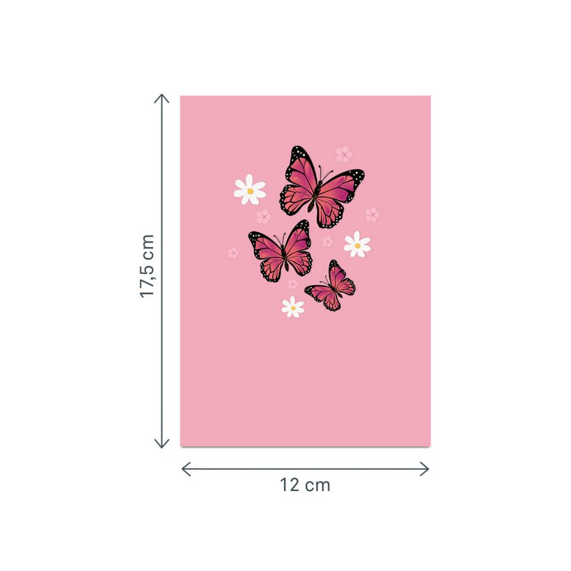 Butterfly meadow pop-up card