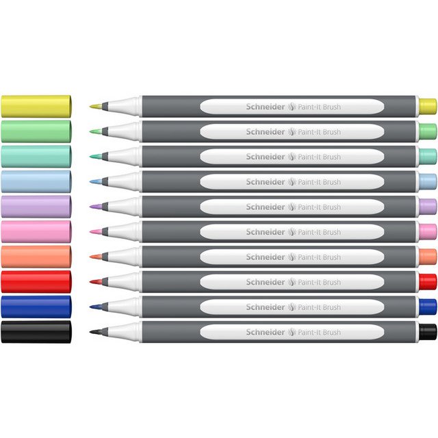 Penseelpen Schneider Paint-It 070 8+2 is. kartonnen doos