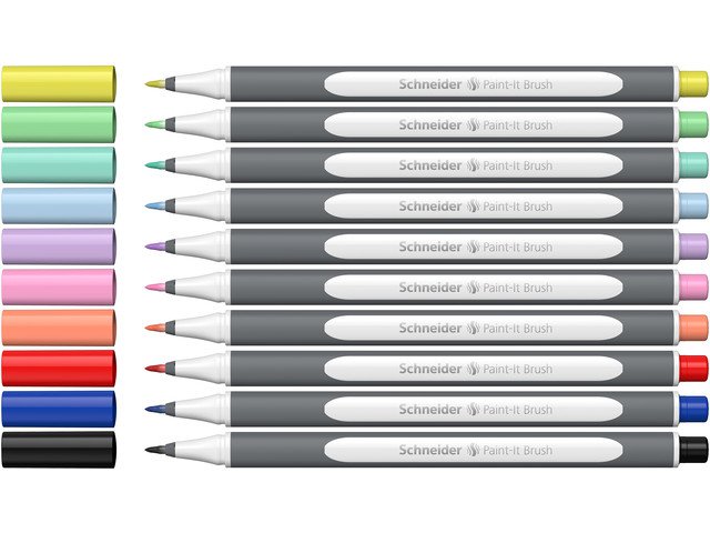 Penseelpen Schneider Paint-It 070 8+2 is. kartonnen doos