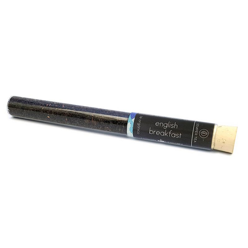ENGLISH BREAKFAST organic black tea I Leaf tea in glass tube