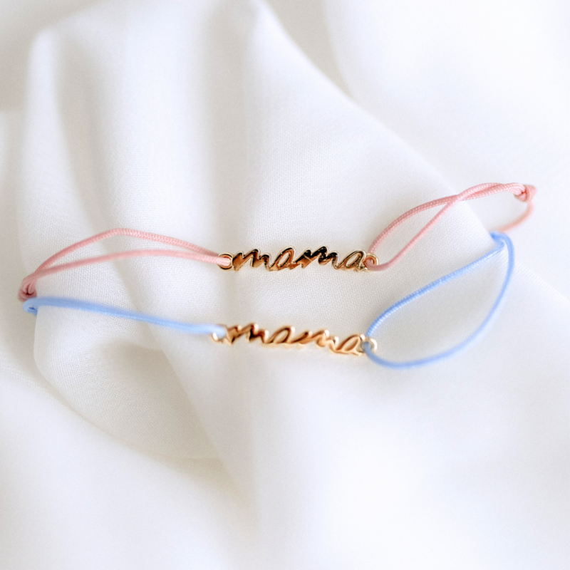 Det er en pige / det er en dreng Mama & Mini Armband Geburtsgeschenk Limited Edition