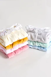 Velvet Frill Collar Front Opening Babygrow 950/3