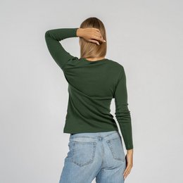 Women's Merino 160 Long Sleeve Crew Dark green