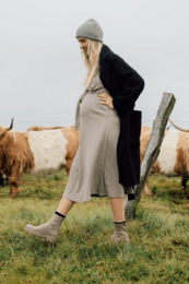TISU maternity & nursing dress, Pale Taupe