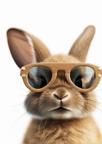 Sustainable card - Be cool bunny