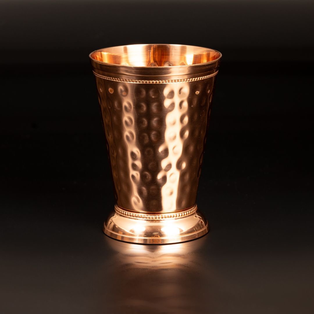 Kupferbecher-Set Caesar – 2x Cocktailbecher (gehämmert, römisch-geprägter Stil, 300 ml)