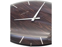 Wall clock NeXtime Edge Wood Dome 35 cm brown