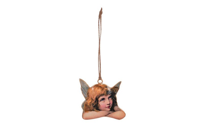 Wiszący metalowy aniołek 10 cm Isabelle Rose